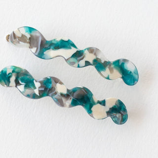 Eco Cloud Wave Slide Hair Pin Set
