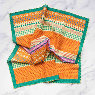 Colorful Patterned Square Scarf