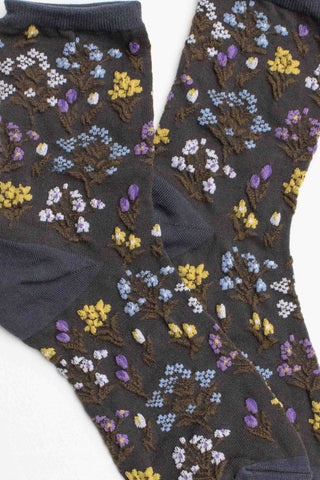 Midnight Wildflower Socks
