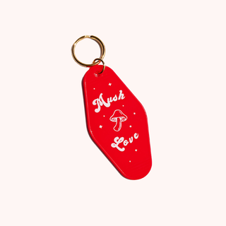 Mush Love Motel Tag Keychain