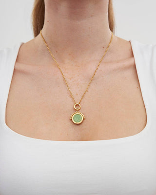 Capricorn Zodiac Spinner Necklace