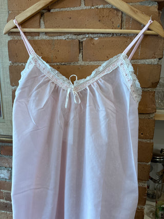 Vintage Cotton Pink Slip Dress