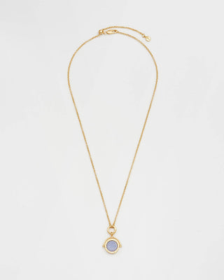 Aquarius Zodiac Spinner Necklace