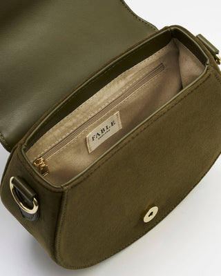Charlotte Meadow Scene Embroidered Saddle Bag