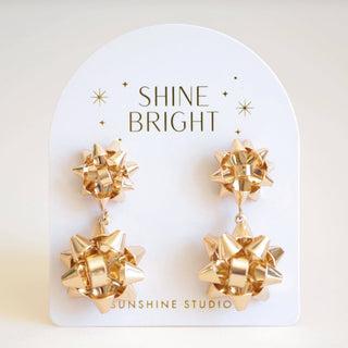 Bow Earrings | Double