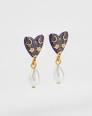 Jasmine Moon Butterfly Pearl Earrings