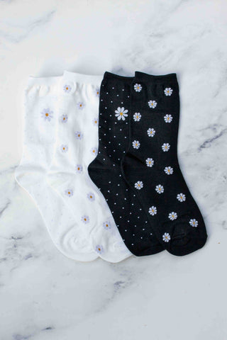 Daisy Pattern Socks