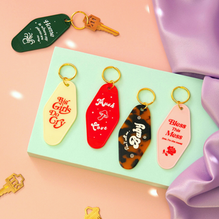 Mush Love Motel Tag Keychain