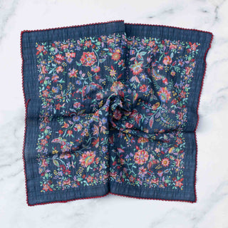 Floral & Butterfly Cotton Rayon Scarf