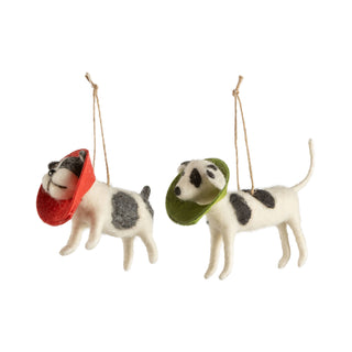 Felt Dogs w/ cones