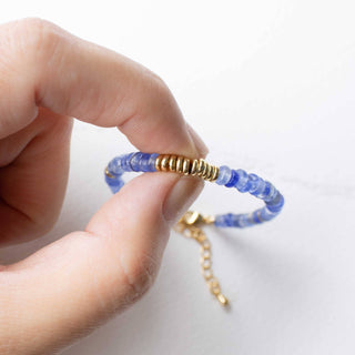 Elegant Blue Natural Stone Bracelet