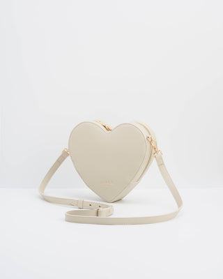 Penelope Heart Crossbody in Stone