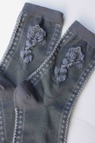 Rose Cotton Blend Socks