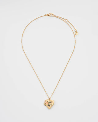 Swallow Heart Locket Chain Necklace