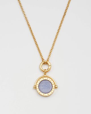 Aquarius Zodiac Spinner Necklace