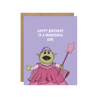 Happy Birthday To A Wonderful Girl Pop Culture Card