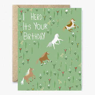 I Herd It's Your Birthday - Greeting Card