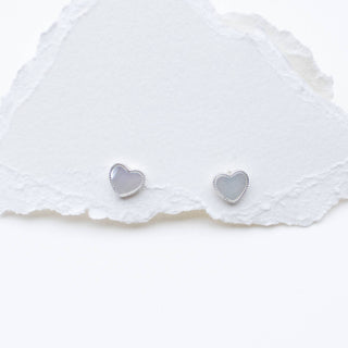 Tiny Heart Stud Earrings