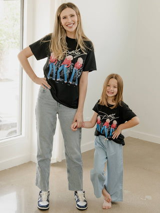 Dolly Parton Triple Threat Black Thrifted Licensed Tee