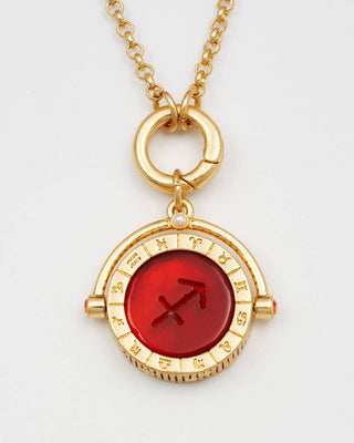 Sagittarius Zodiac Spinner Necklace