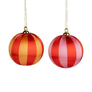 2 Asst'd yarn plastic ball orns band,rd/pnk/org