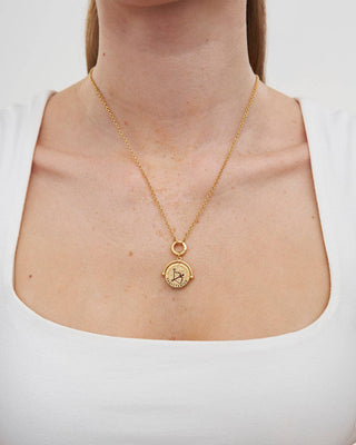 Sagittarius Zodiac Spinner Necklace