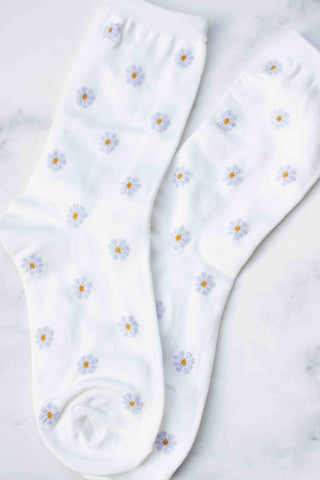 Daisy Pattern Socks