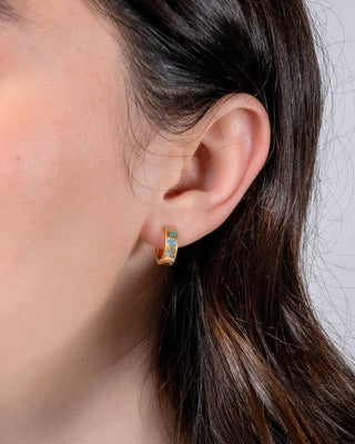 Forget Me Not Mini Hoops