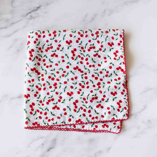 Vintage Cherry Cotton Scarf