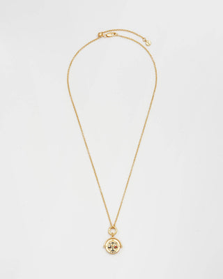 Libra Zodiac Spinner Necklace