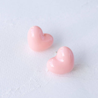 3D Puffy Heart Earrings