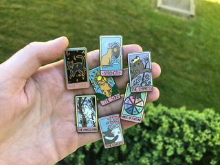 The Tower Pin - Enamel Pin Tarot Card