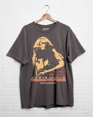 Janis Joplin Madison Square Garden Charcoal Thrifted Tee