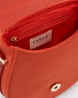 Lovebirds Velvet Saddle Purse