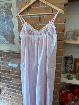 Vintage Cotton Pink Slip Dress