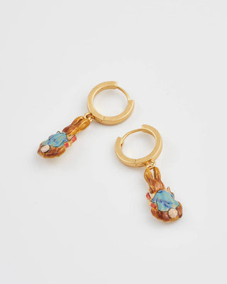 Fable x Peter Rabbit Reading Charm Huggie Earrings