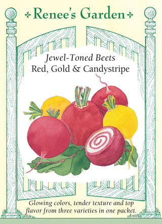 Jewel-Toned Beets - Red, Gold & Candystripe
