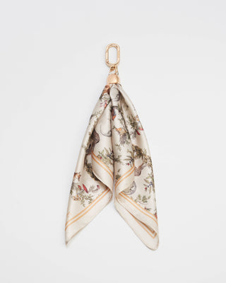 Scarf Bag Charm in Ivory Into the Woods