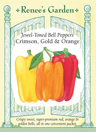Jewel-Toned Bell Peppers - Crimson, Gold & Orange