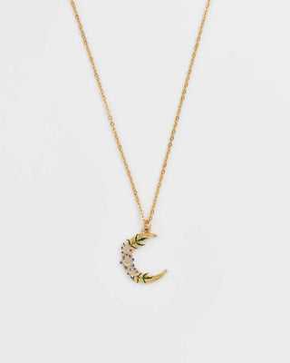 Nightshade Moon Gold Chain Necklace