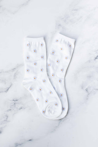 Daisy Pattern Socks