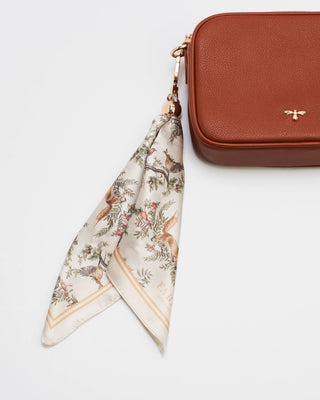 Scarf Bag Charm in Ivory Into the Woods