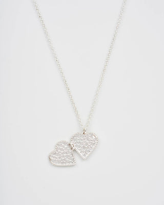 Floral Heart Silver Locket Necklace