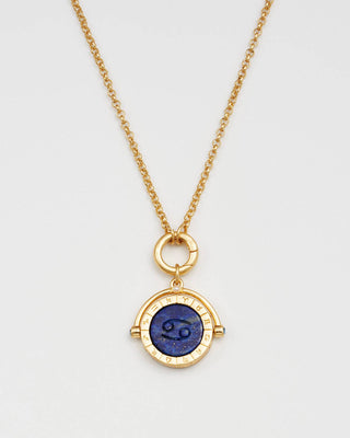 Cancer Zodiac Spinner Necklace