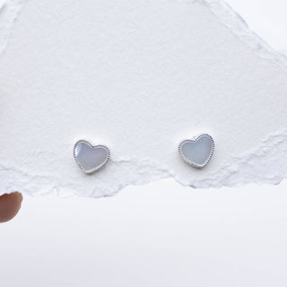 Tiny Heart Stud Earrings