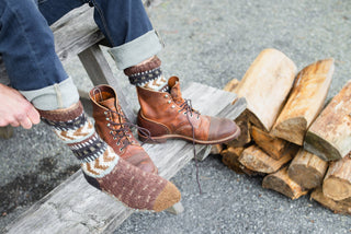 Chayton Wool Socks with Nordic-Inspired Pattern