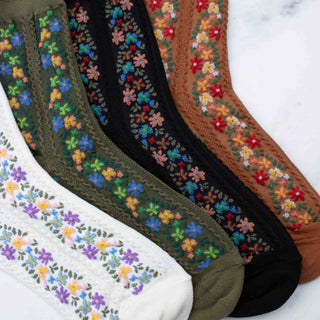 Women's Aahana Floral Casual Socks