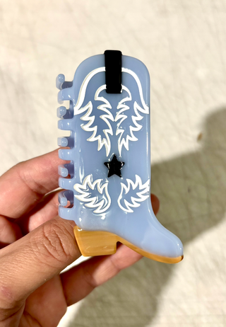 Eco Western Boots Hair Claw Clip