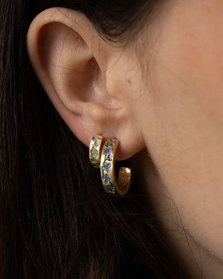 Forget Me Not Mini Hoops
