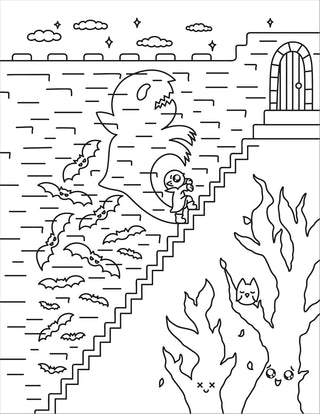 Creepy Cute Horror Coloring Book